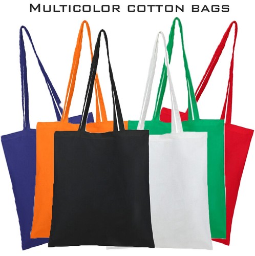 Cotton shopping bag with - , long