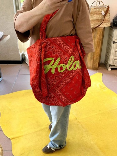 Shopping bag hola in paisley - "hola",